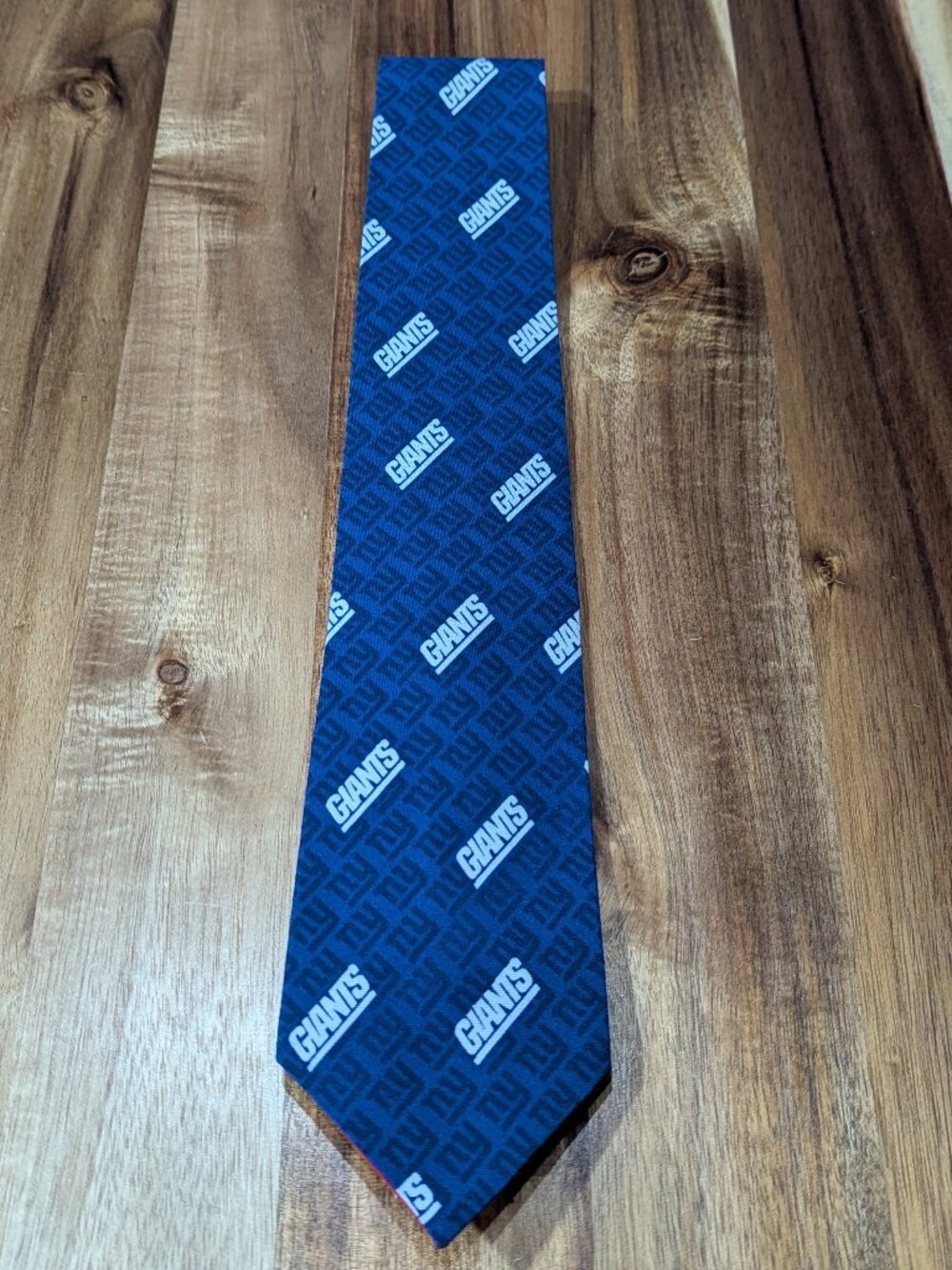 New York Giants Men's Neck Tie. Custom handmade. New